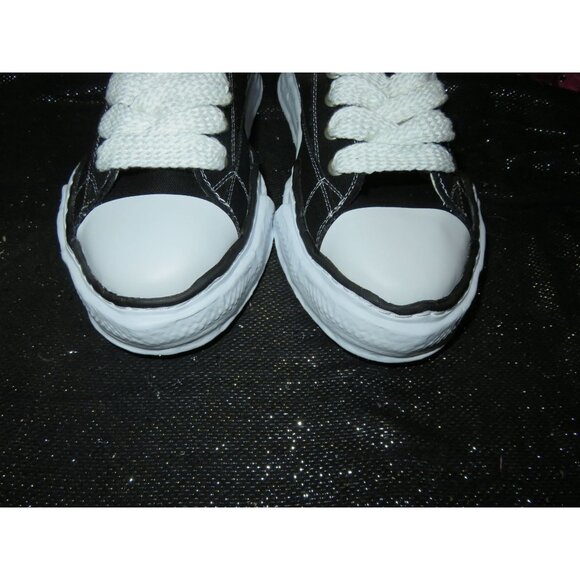 Maison Mihara Yasuhiro Hank low Black and White lace up platform sneakers 42 43 - Picture 2 of 15